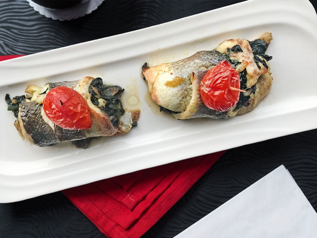 Spinach-Stuffed Sea Bass Sarma (Turkish Rolled Fish) recipe photo