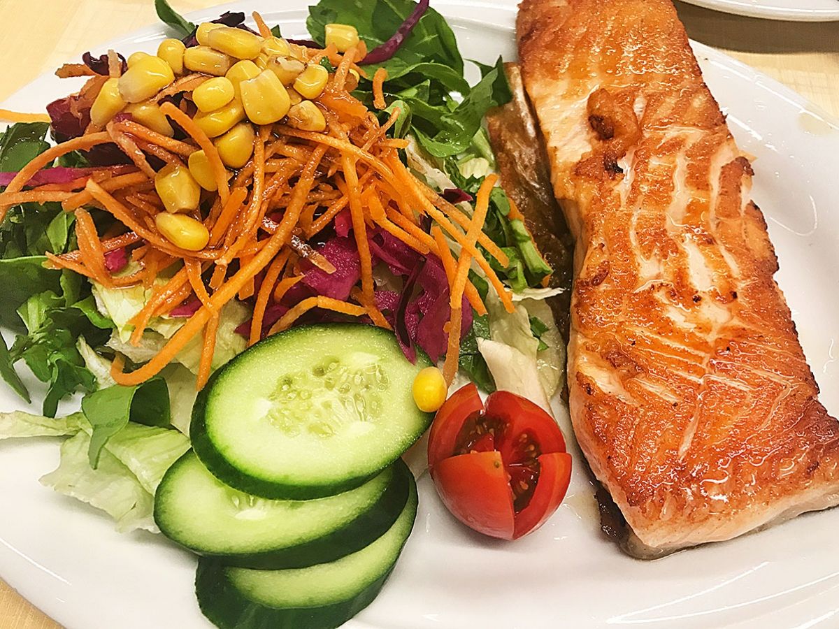 Grilled Salmon with Butter Sauce recipe photo