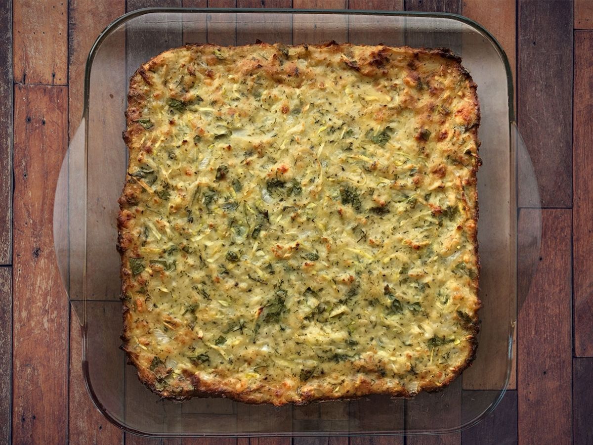 Baked Cauliflower Fritters (Karnabahar Mücveri) recipe photo