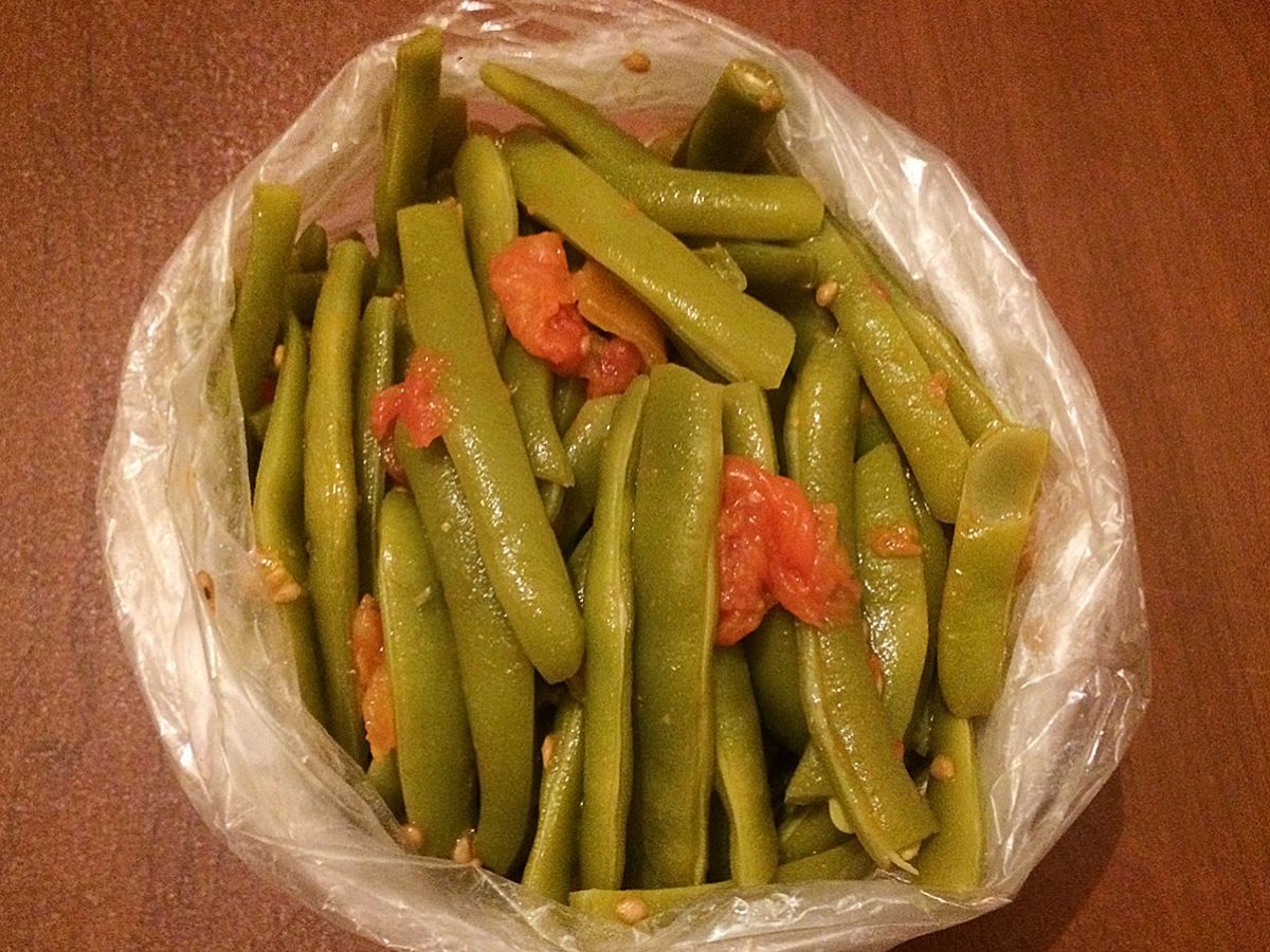Winter-Preserved Green Beans (Kışlık Ayşekadın) recipe photo