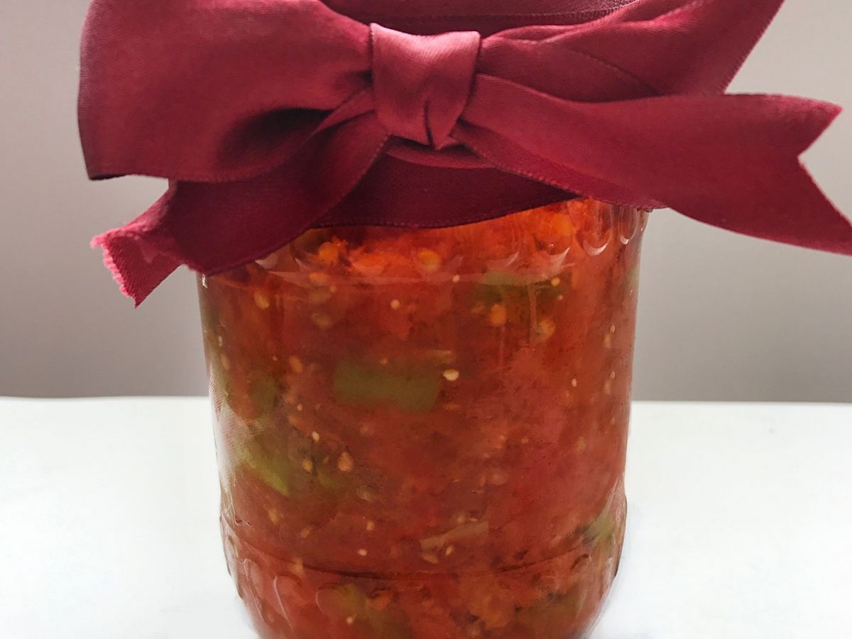 Winter Menemen (Turkish Scrambled Eggs with Peppers and Tomato) Preserve recipe photo