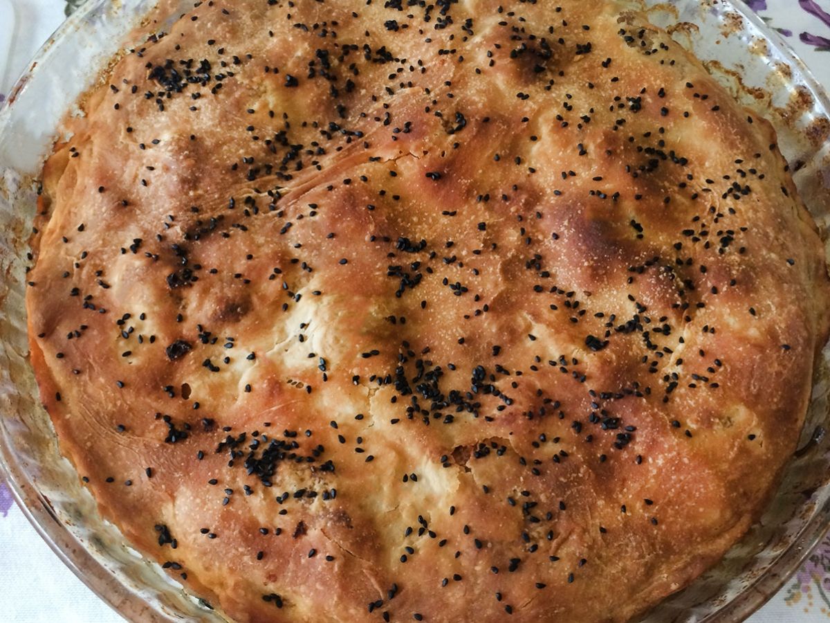 Ground Meat Börek (Kıymalı Açma Börek) recipe photo