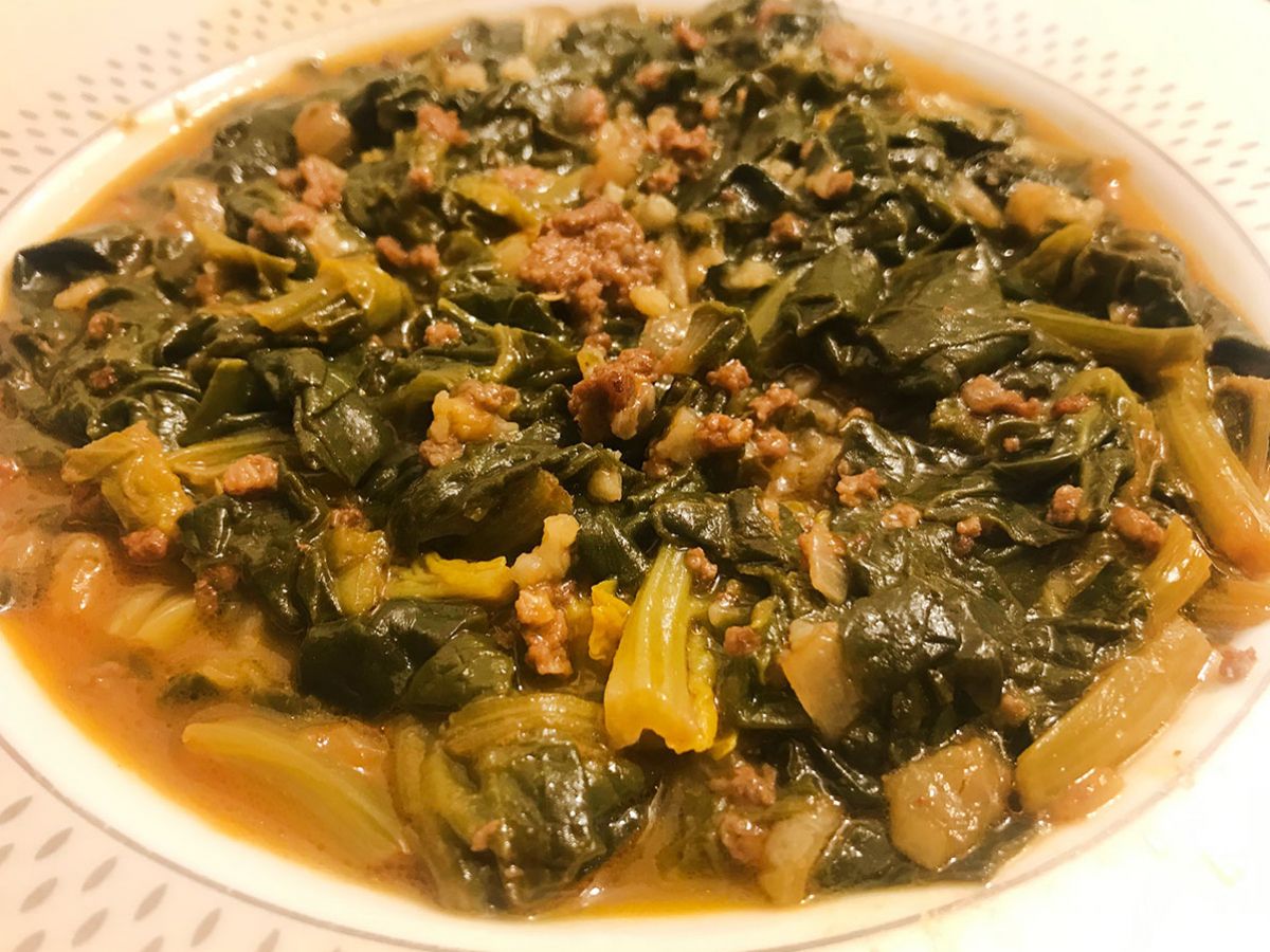 Kıymalı Ispanak Yemeği tarifi görseli