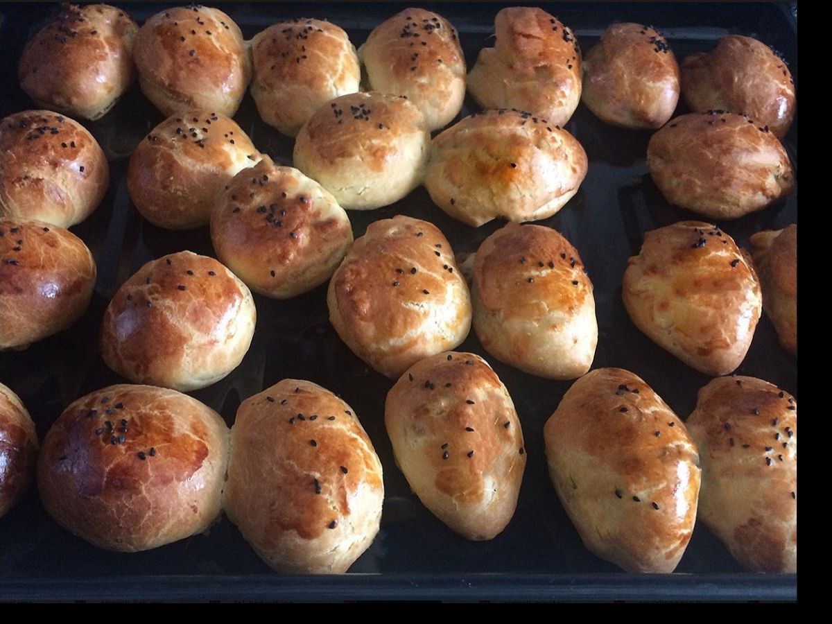 Poğaça with Ground Meat Filling (Kıymalı Poğaça) recipe photo