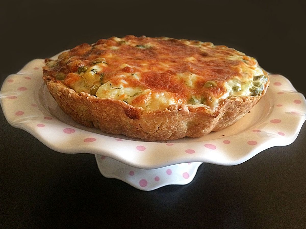 Creamy Mixed Vegetable Quiche recipe photo