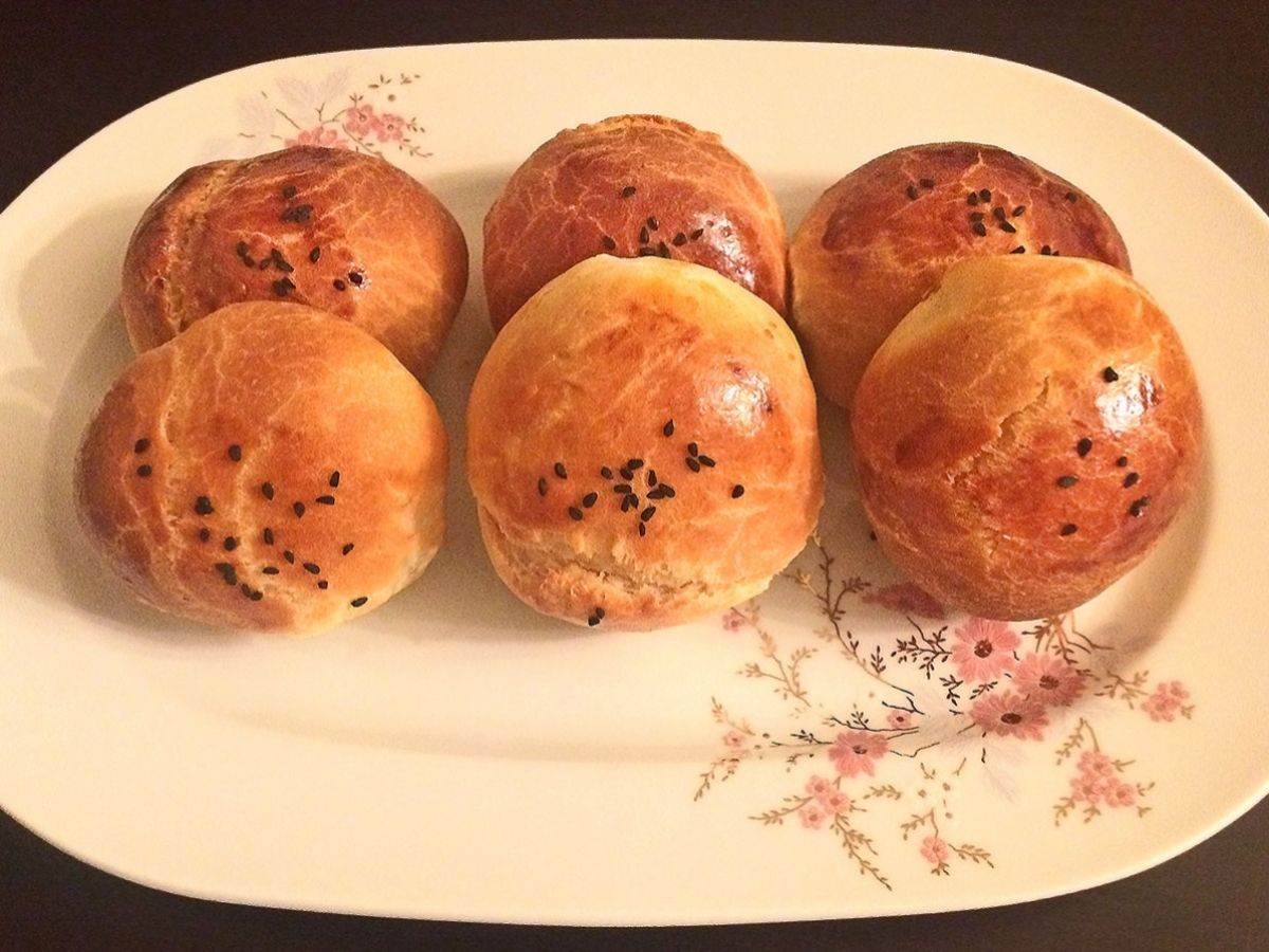 Yeasted Salami Poğaça (Turkish Soft Rolls) recipe photo