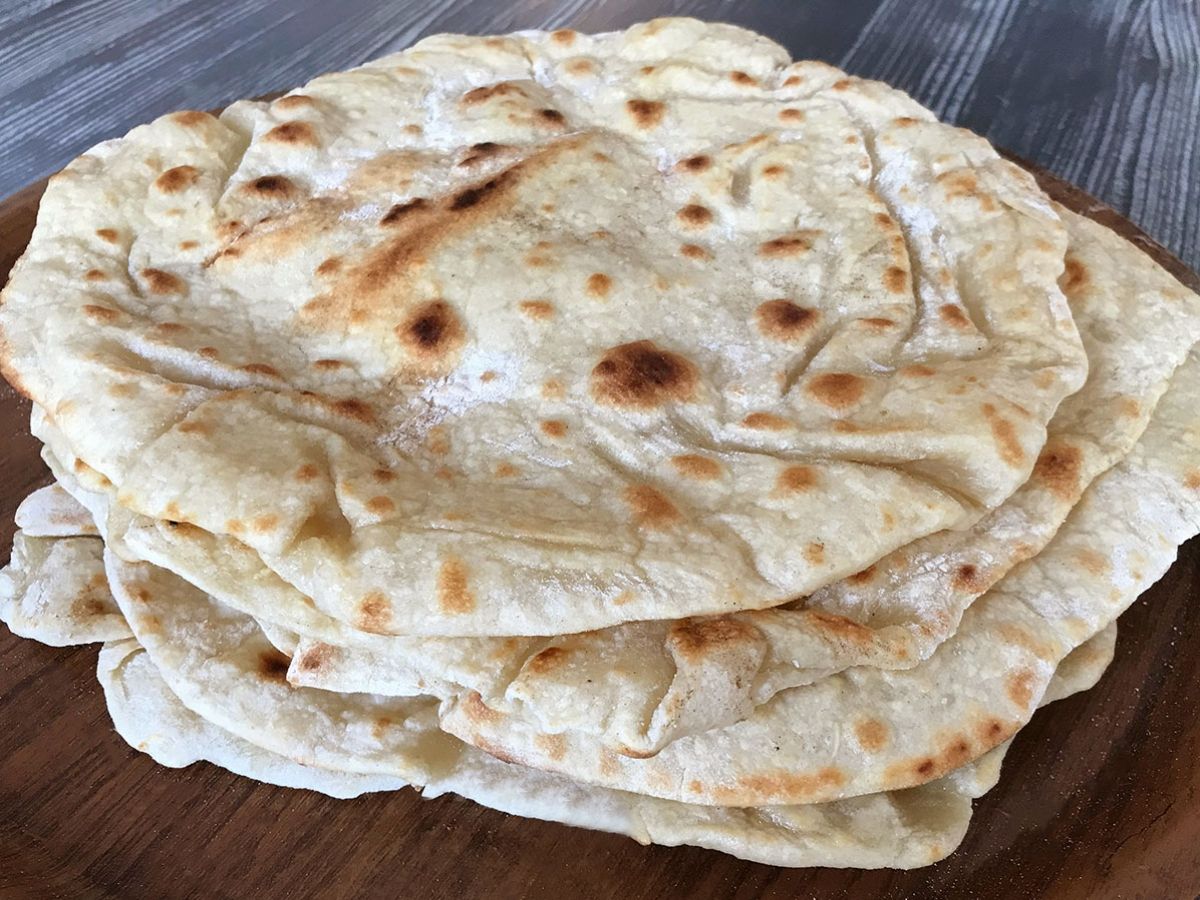 Mayasız Kolay Lavaş tarifi görseli