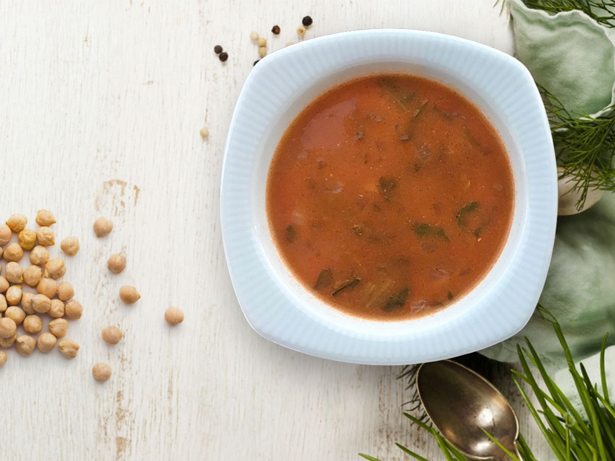 Chickpea and Spinach Soup recipe photo