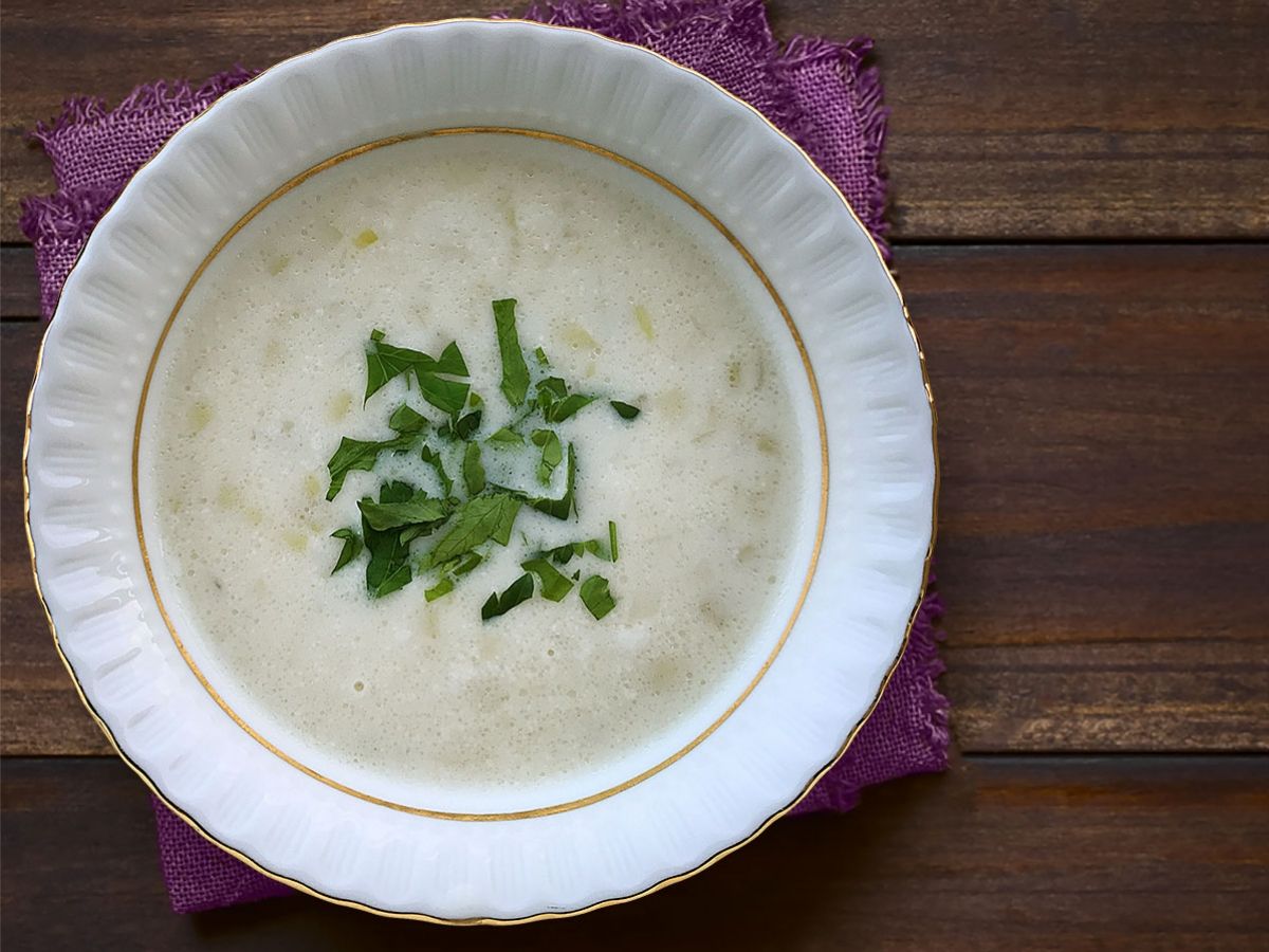 Leek Soup (Pırasa Çorbası) recipe photo