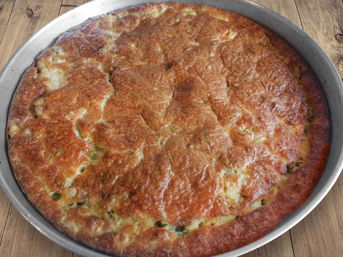 Pırasalı Patatesli Tuzlu Kek tarifi görseli