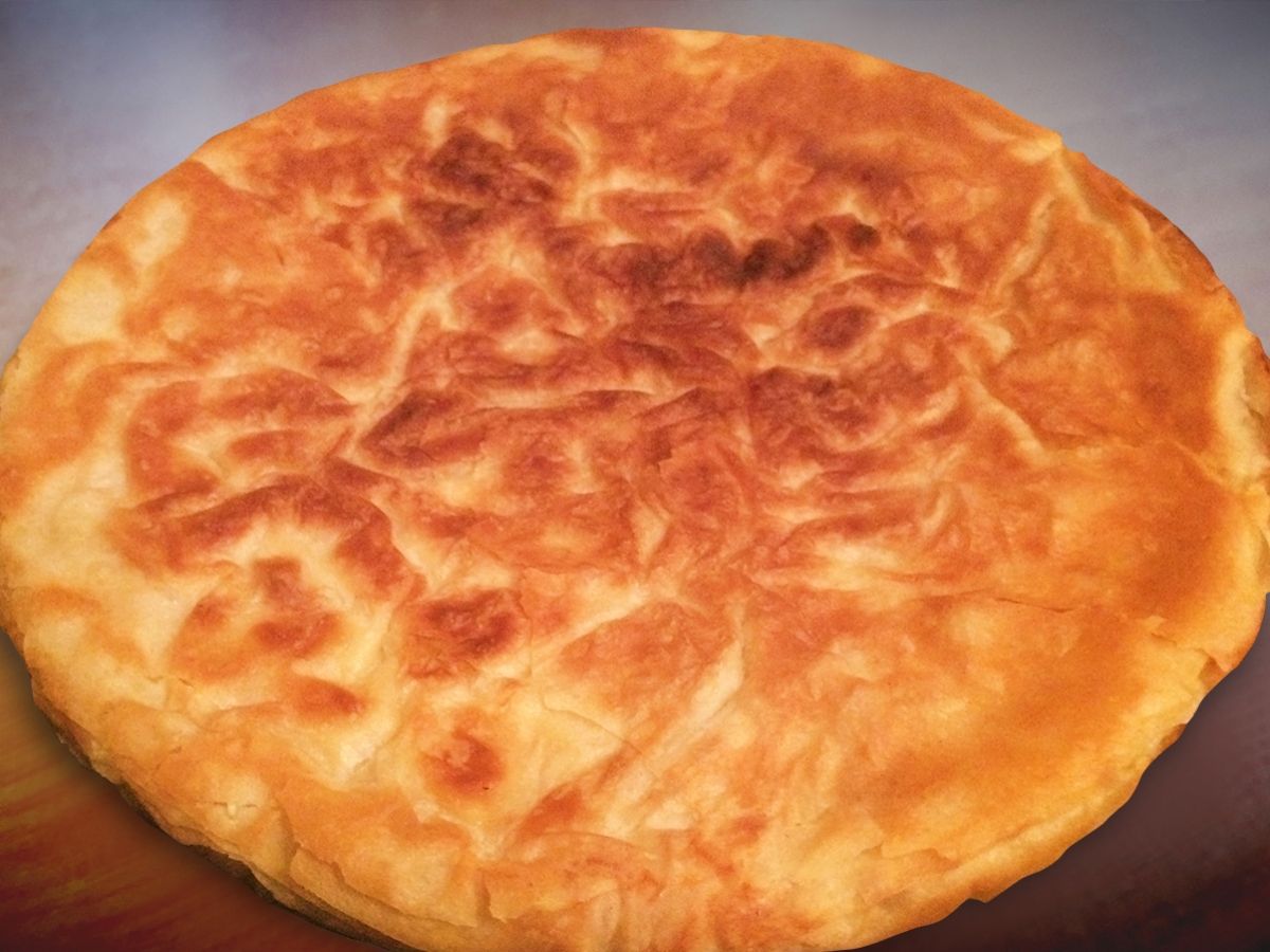 Leek Pan Börek (Pırasalı Tava Böreği) recipe photo