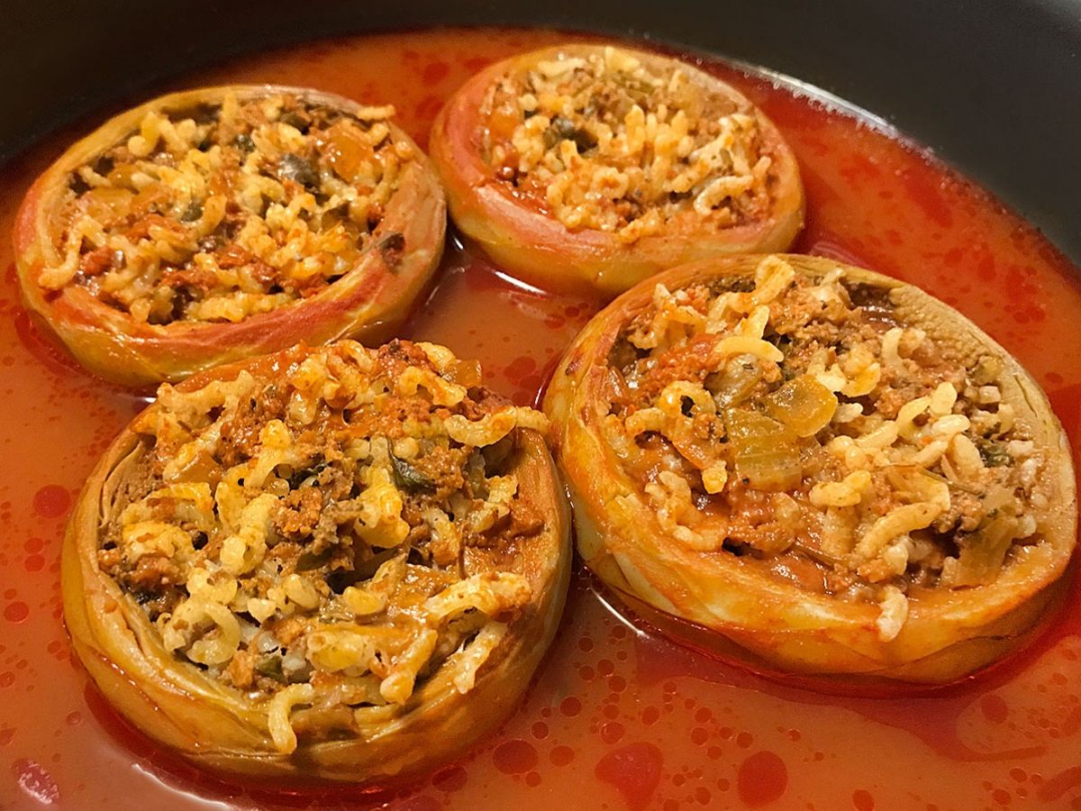 Artichoke Dolma (Dolma) with Rice recipe photo