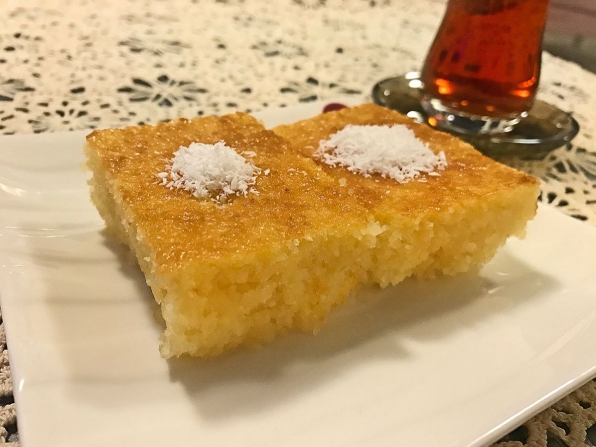 Revani (Turkish Semolina Cake) recipe photo