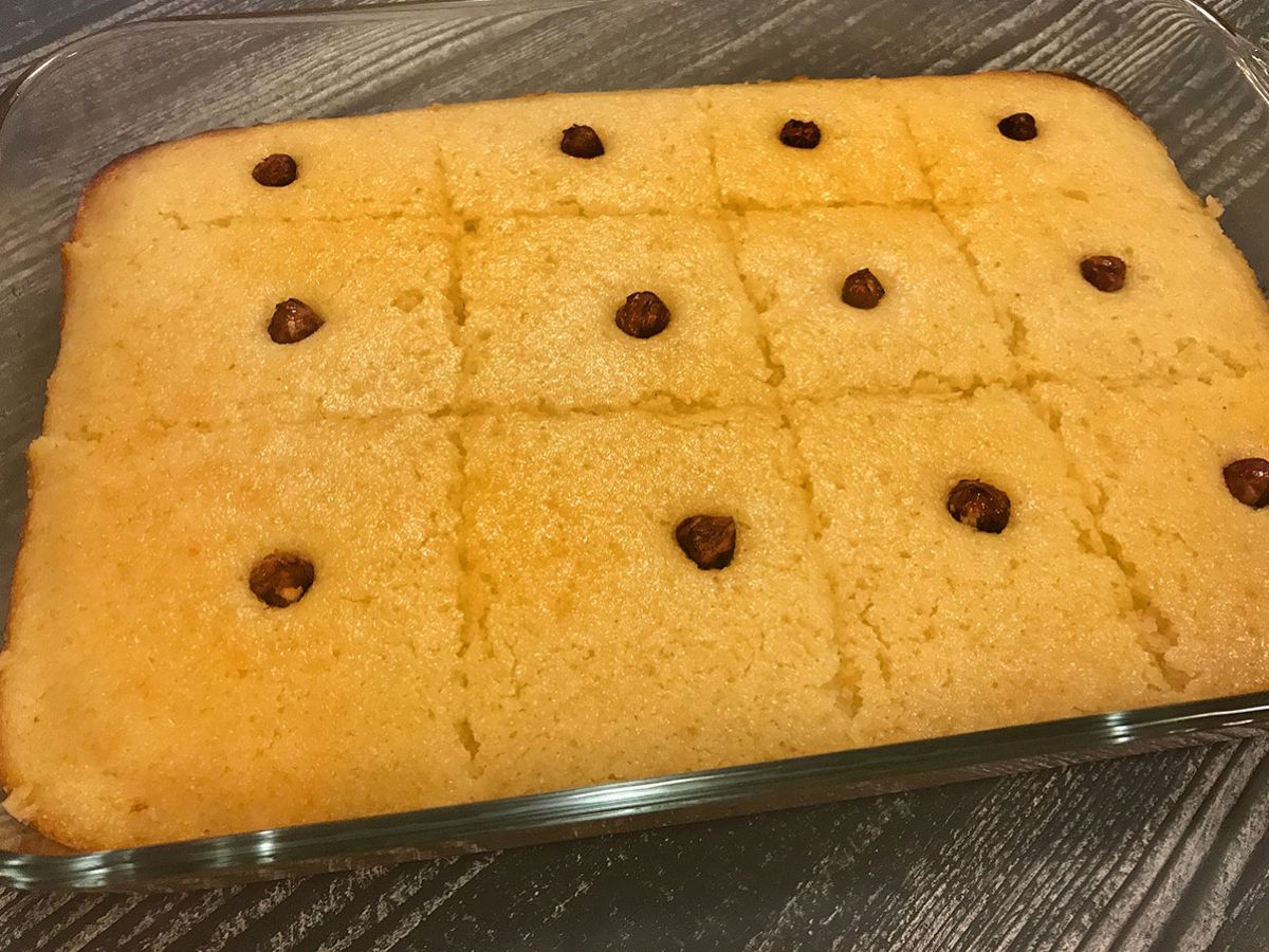 Şambali (Turkish Semolina Dessert with Syrup) recipe photo