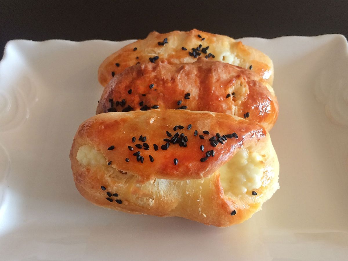 Sandwich Poğaça (Turkish Savory Pastry Rolls) recipe photo