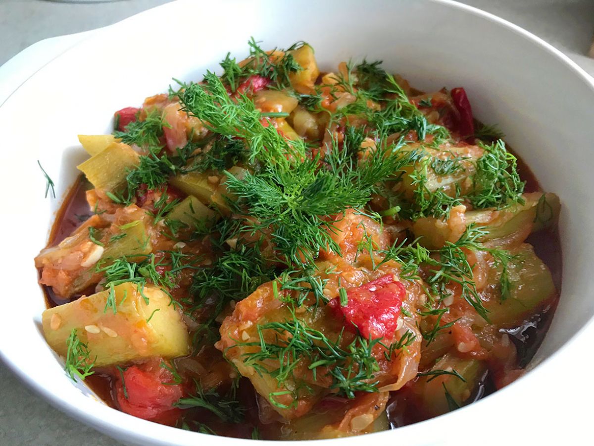 Sarımsaklı Zeytinyağlı Kabak tarifi görseli