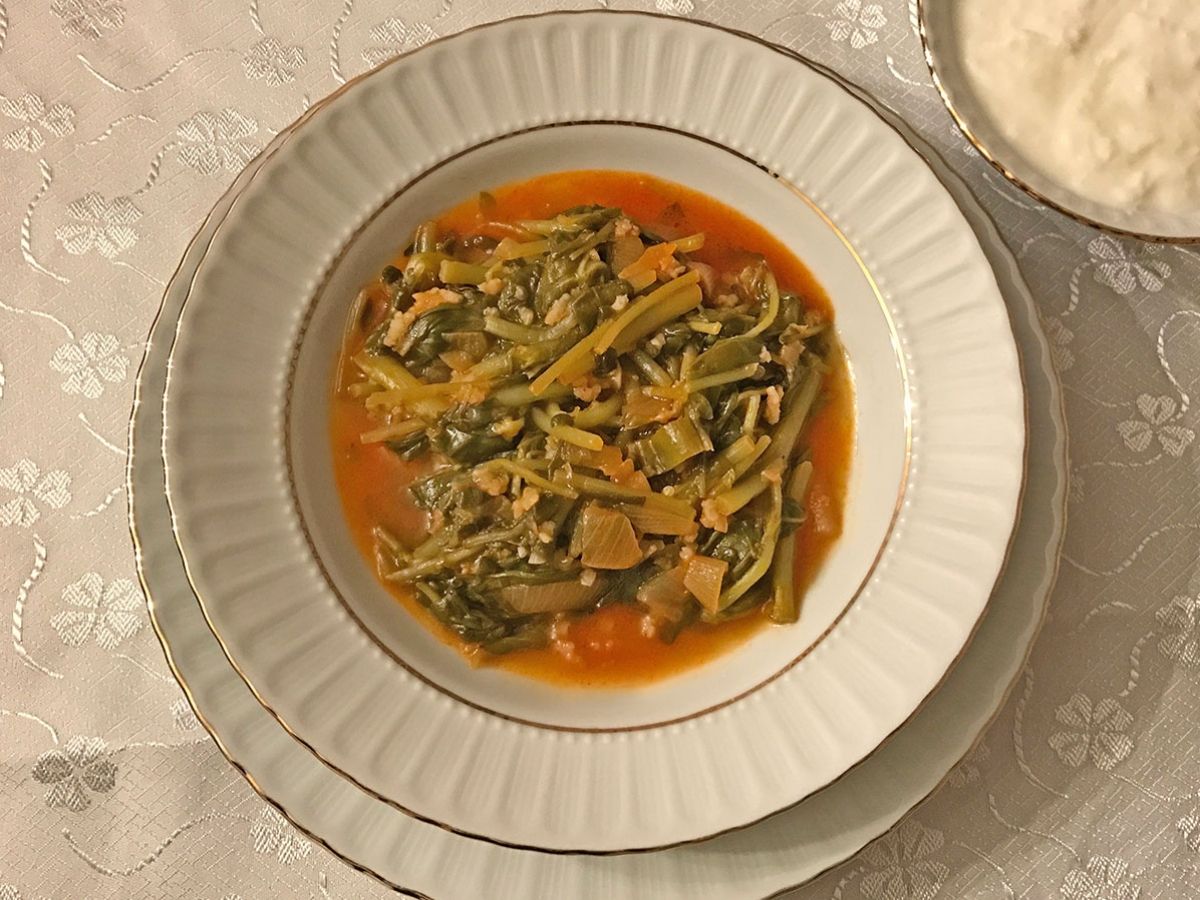 Purslane Stew (Semizotu Yemeği) recipe photo
