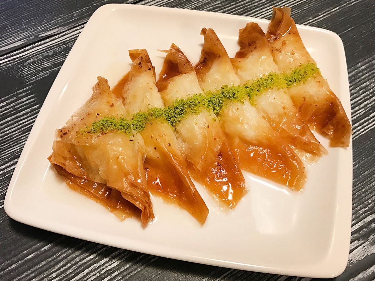 Şöbiyet (Turkish Baklava-Style Pastry with Semolina Cream) recipe photo