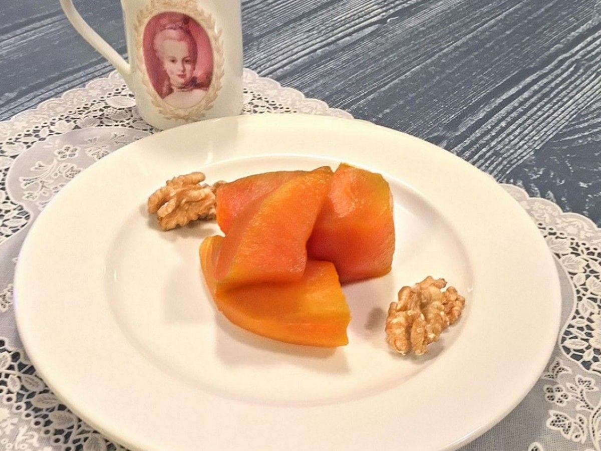 Easy Pumpkin Dessert (Kabak Tatlısı) - Just the Right Consistency recipe photo