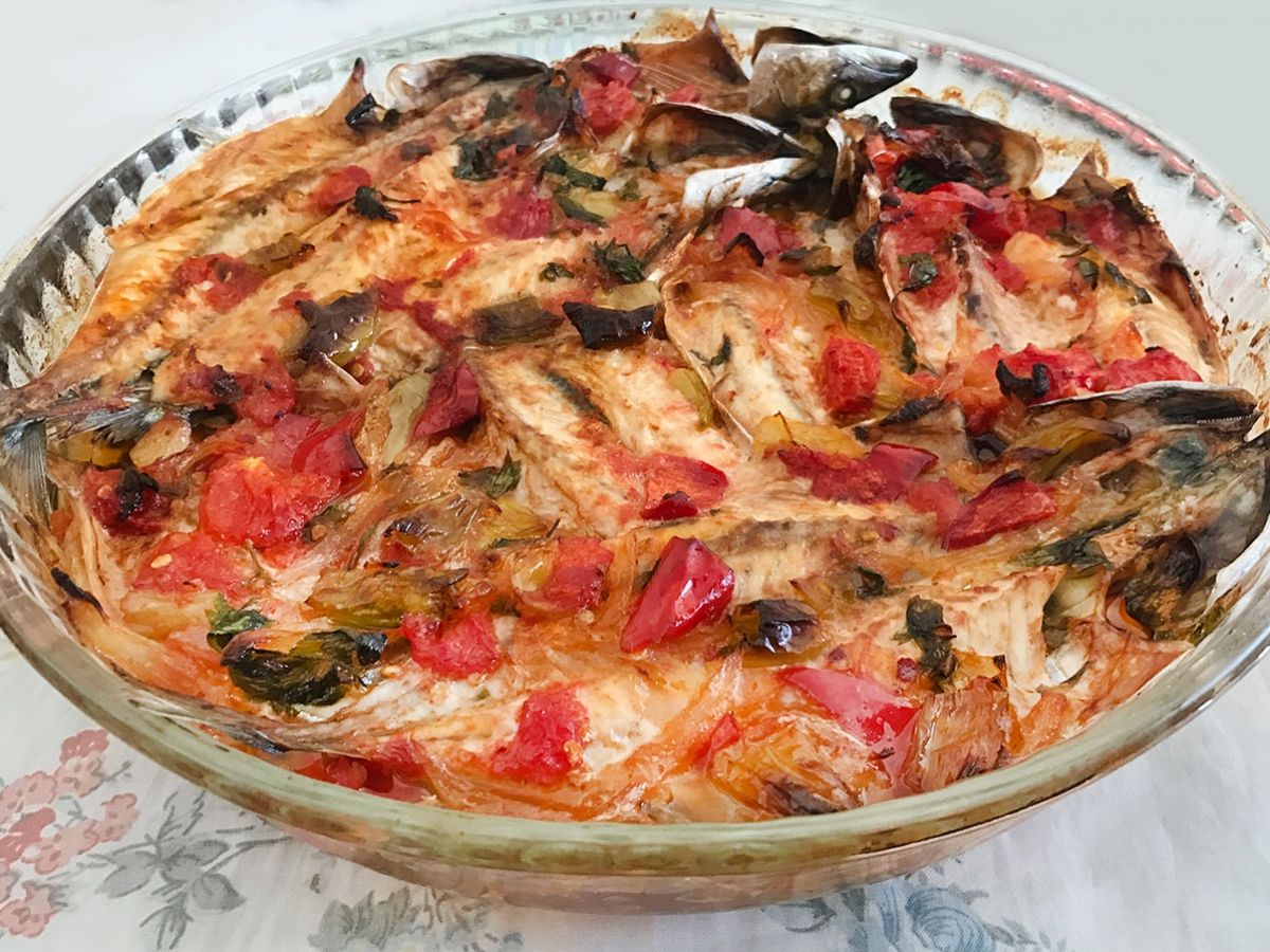 Steamed Mackerel (Uskumru Buğulama) recipe photo