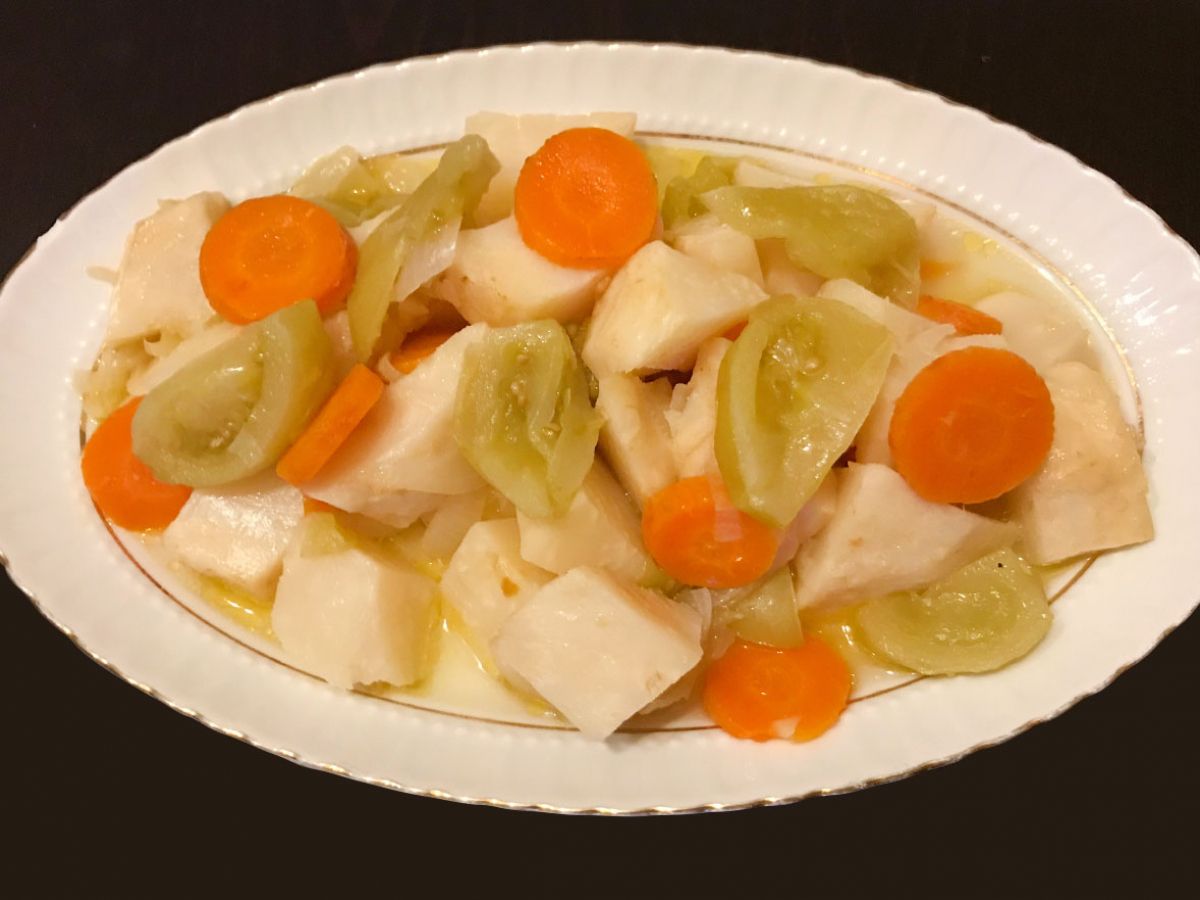 Yeşil Domatesli Zeytinyağlı Kereviz tarifi görseli