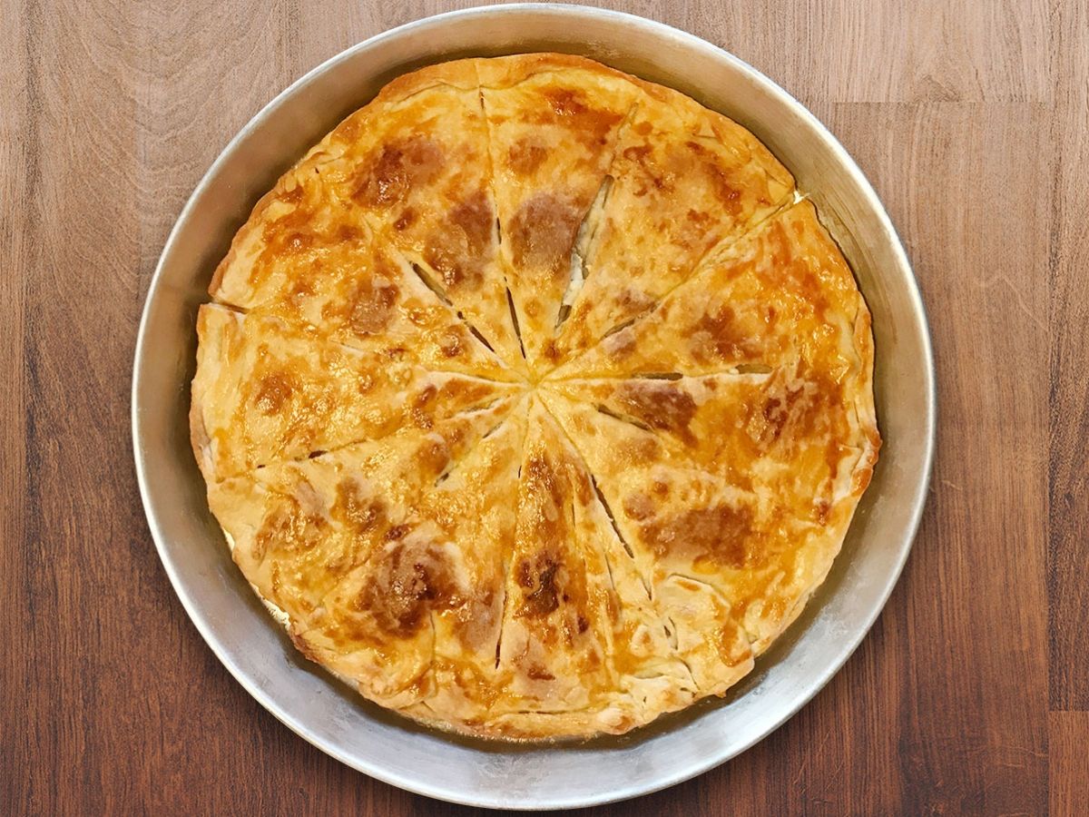 Yeşil Mercimekli Açma Börek tarifi görseli