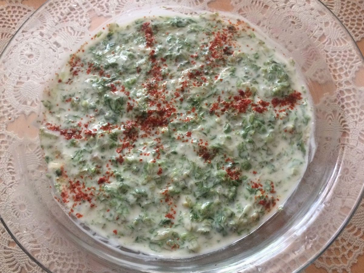 Yoğurtlu Kıvırcık Salata tarifi görseli