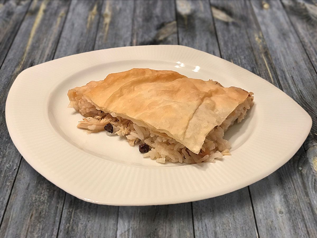 Perde Pilavı (Turkish Curtain Rice) with Yufka recipe photo